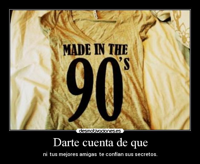 Darte cuenta de que - 