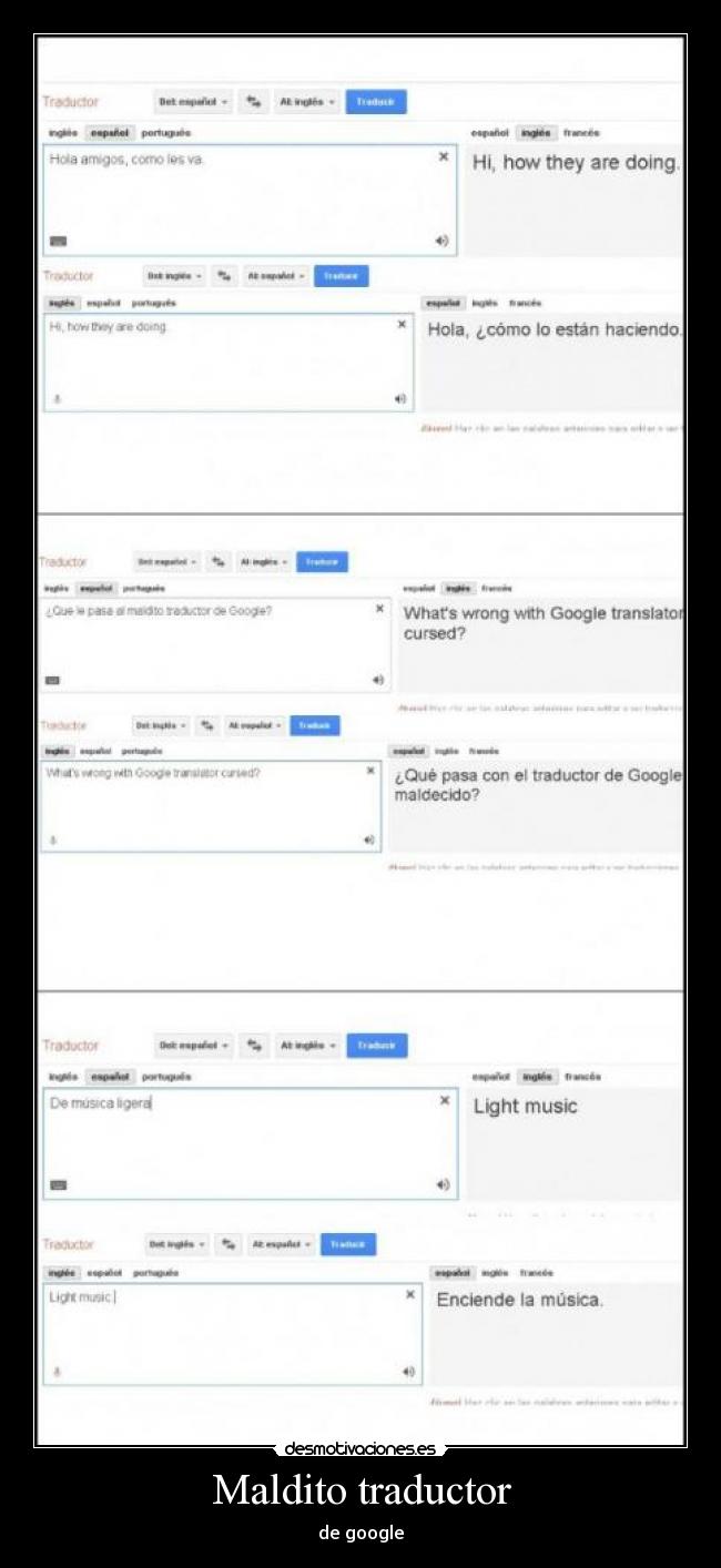 Maldito traductor - 