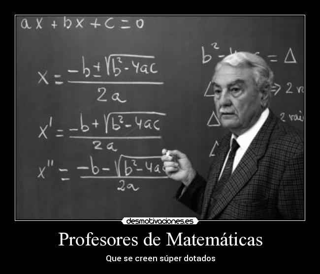 Profesores de Matemáticas -