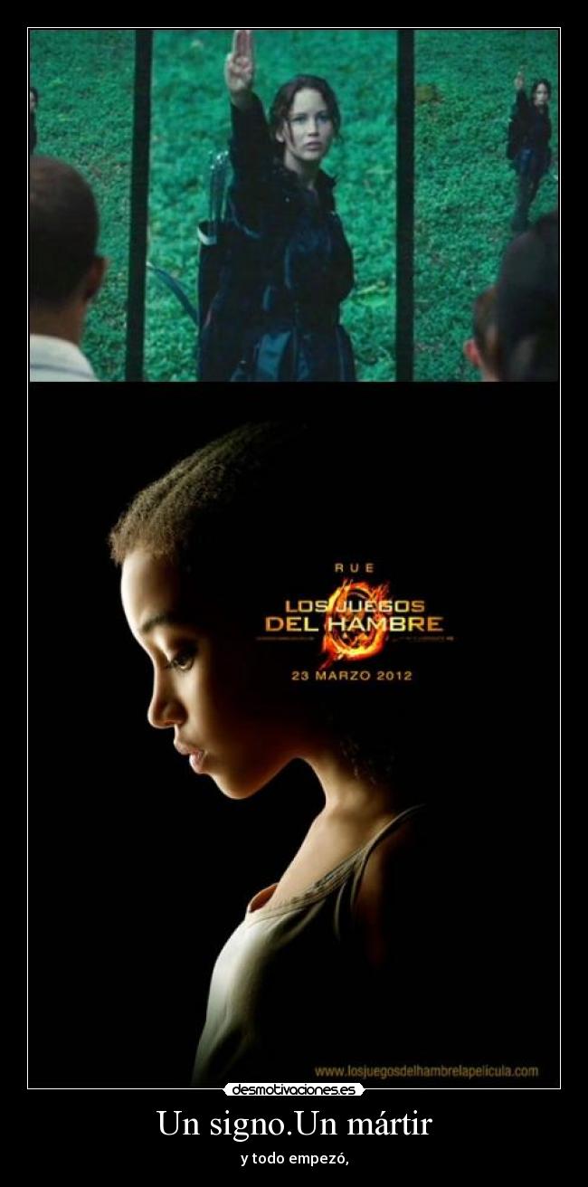 Un signo.Un mártir - y todo empezó,