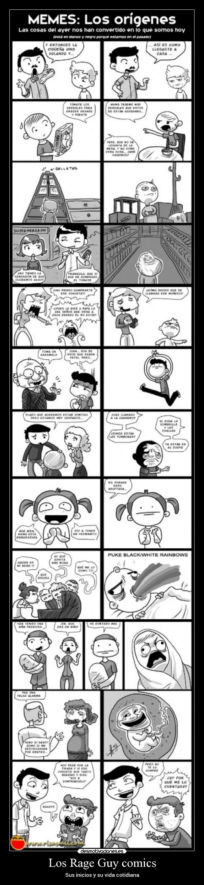 Los Rage Guy comics - Sus inicios y su vida cotidiana