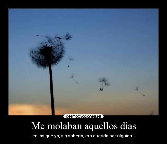 Me molaban aquellos días - 