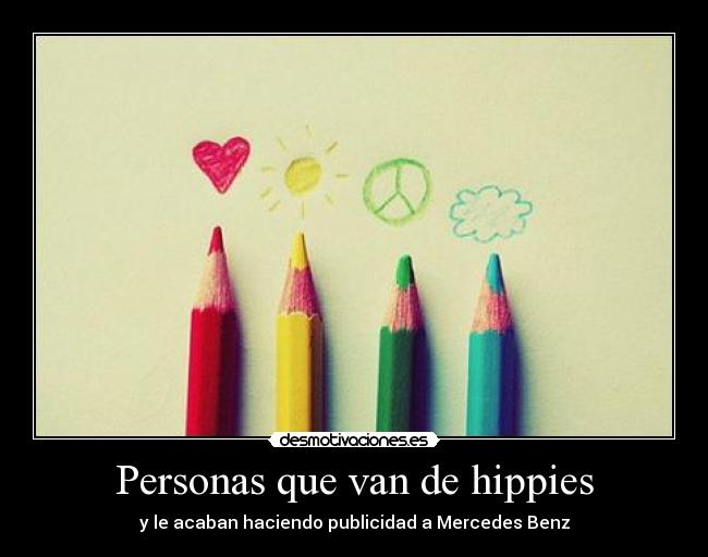 Personas que van de hippies - 