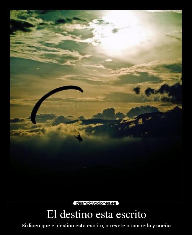 El destino esta escrito Desmotivaciones