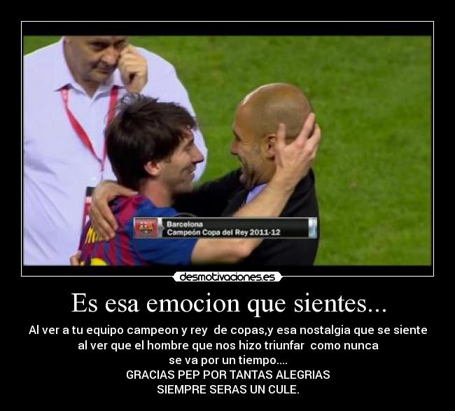 Es esa emocion que sientes... - 