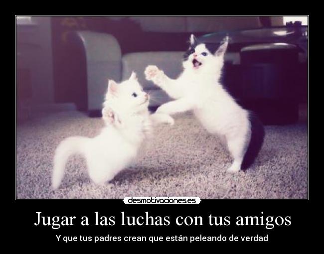 Jugar a las luchas con tus amigos -