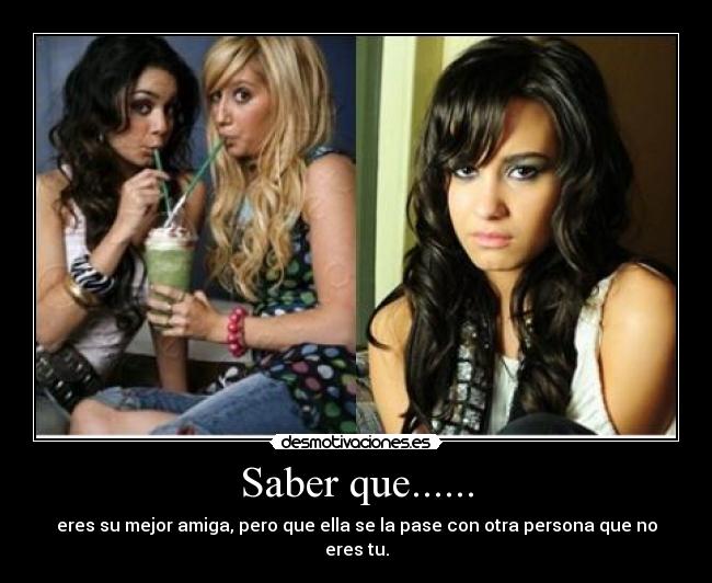 Saber que...... -