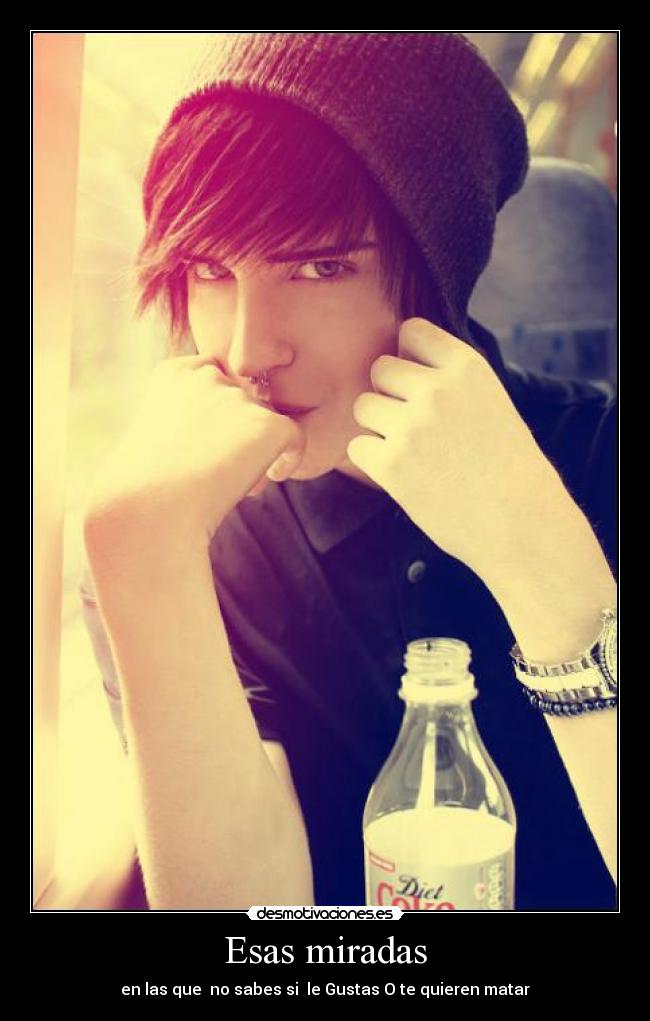 carteles esas miradas desmotivaciones