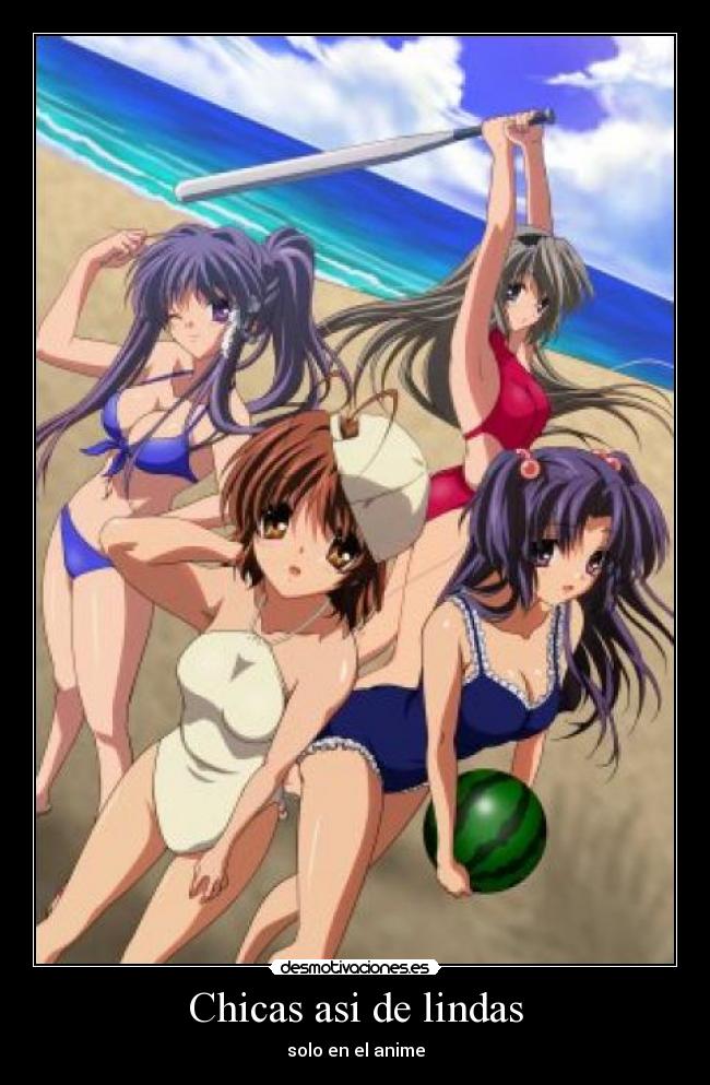 Chicas asi de lindas - solo en el anime