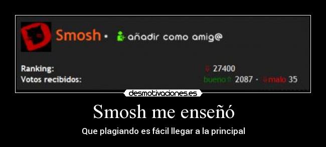 Smosh me enseñó - Que plagiando es fácil llegar a la principal