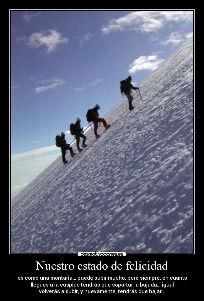 Nuestro estado de felicidad -