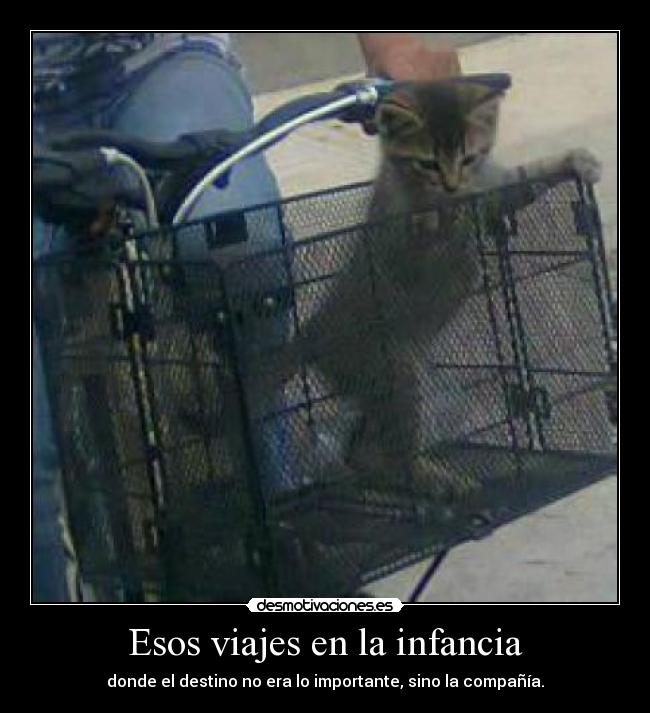 Esos viajes en la infancia - donde el destino no era lo importante, sino la compañía.