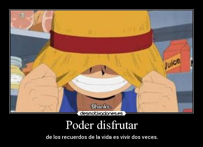 Poder disfrutar - 