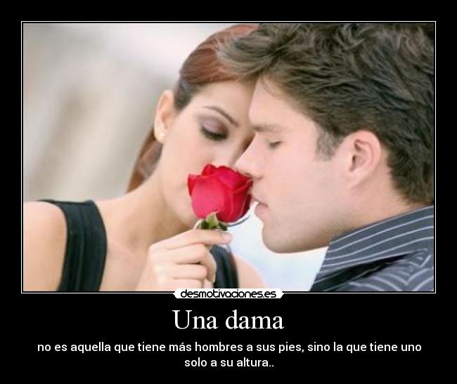 Una dama -