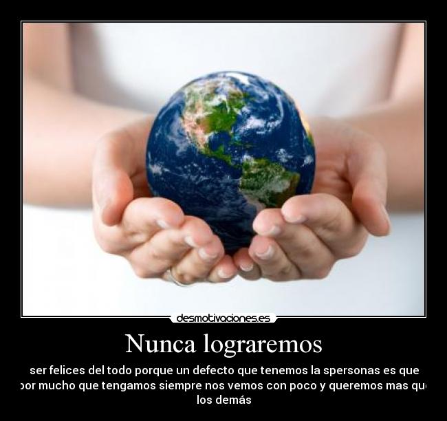Nunca lograremos - 