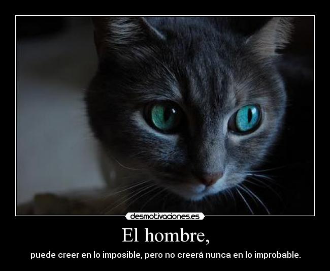 El hombre, -