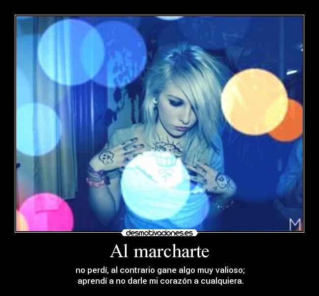 Al marcharte - 