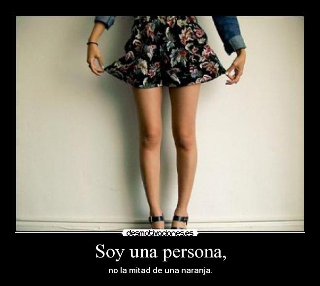 Soy una persona, -