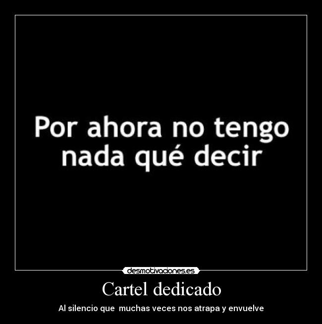 Cartel dedicado -