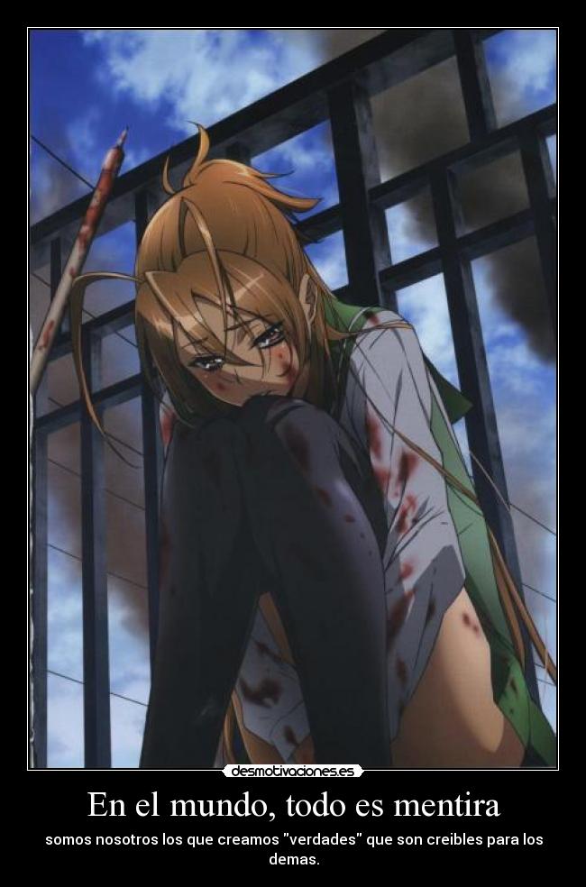 En el mundo, todo es mentira -