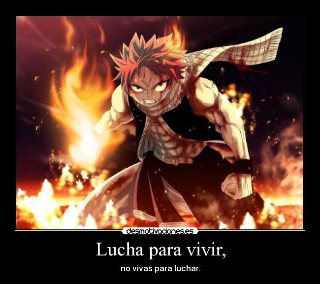 Lucha para vivir, - 