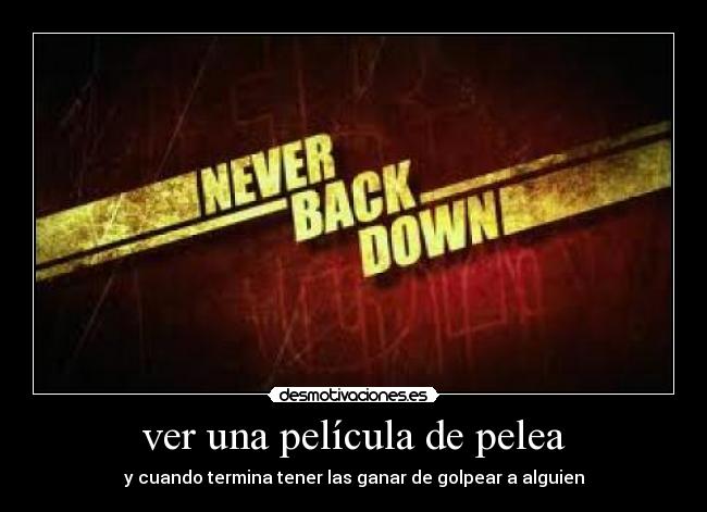 ver una película de pelea - 