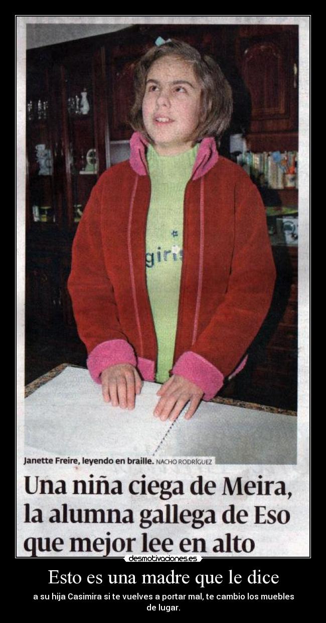 Esto es una madre que le dice - 