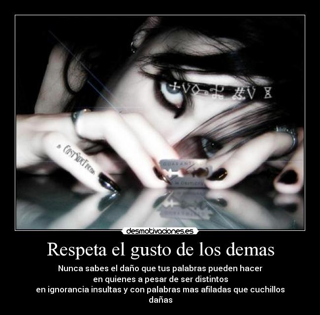 carteles faltes respeto alguien como quizas esa persona tampoco guste como eres goresadik desmotivaciones