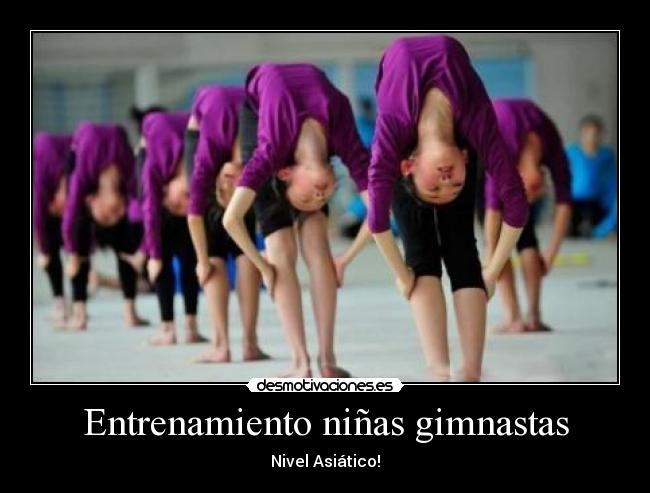 Entrenamiento niñas gimnastas - 