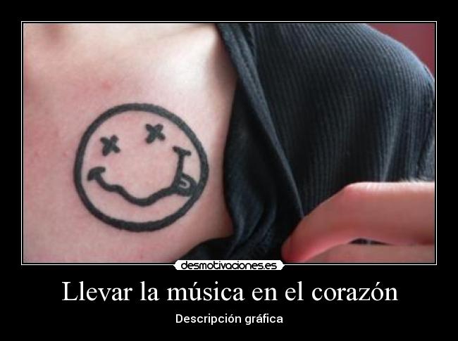 Llevar la música en el corazón -