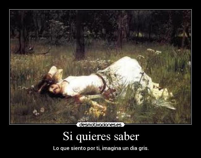 Si quieres saber -