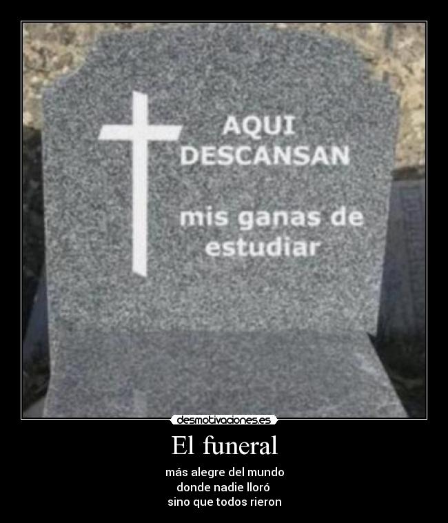 El funeral -