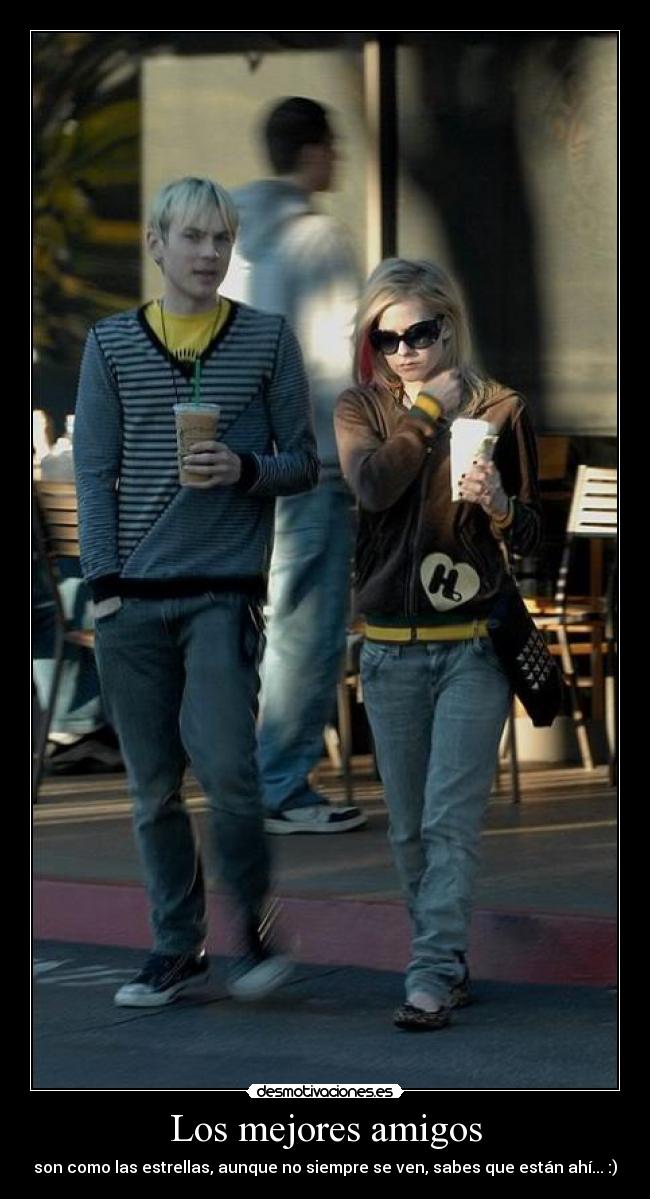 Los mejores amigos - son como las estrellas, aunque no siempre se ven, sabes que están ahí... :)