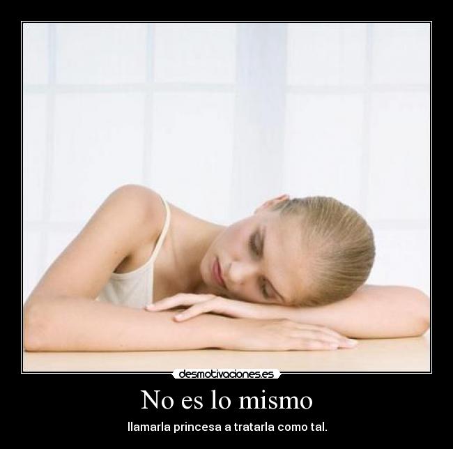 No es lo mismo - 