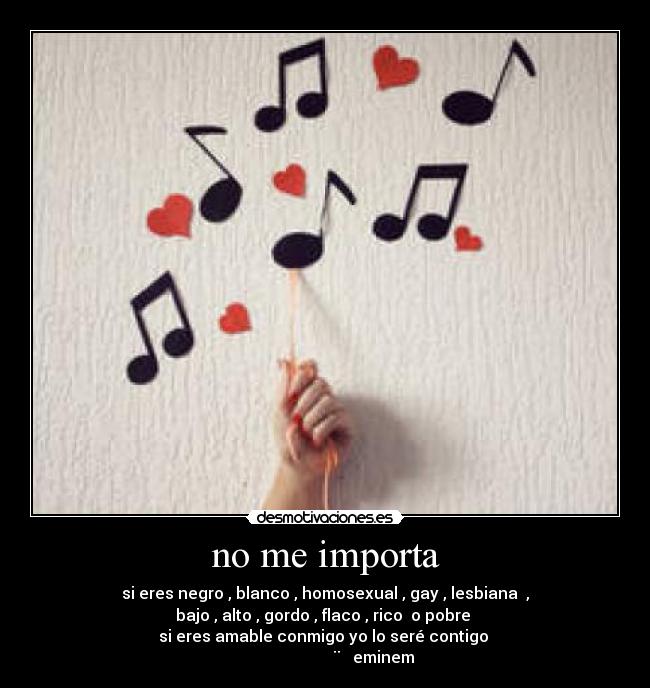 no me importa - 