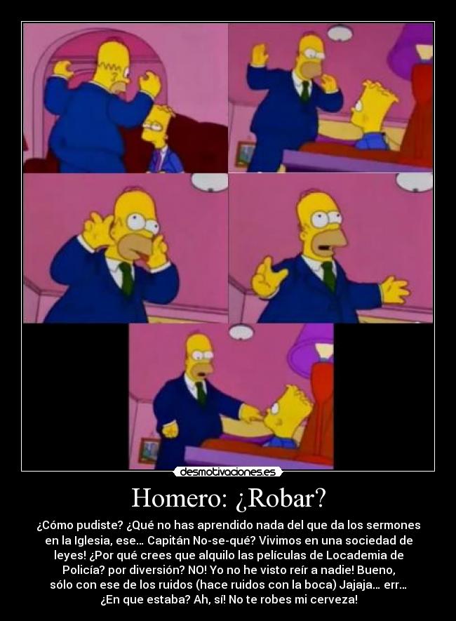 Homero ¿Robar? Desmotivaciones