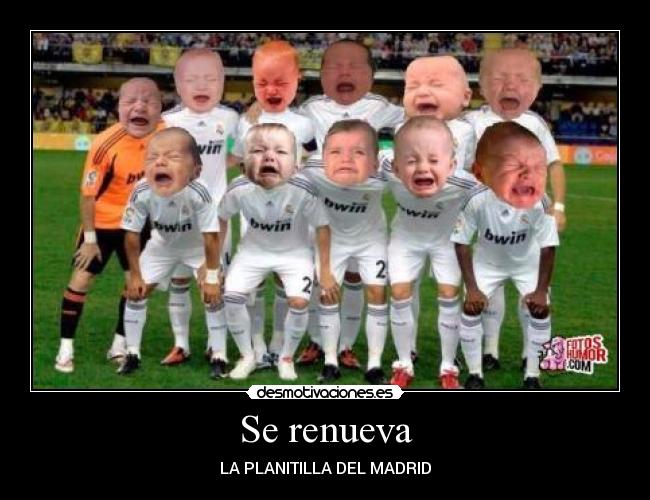 Se renueva - LA PLANITILLA DEL MADRID