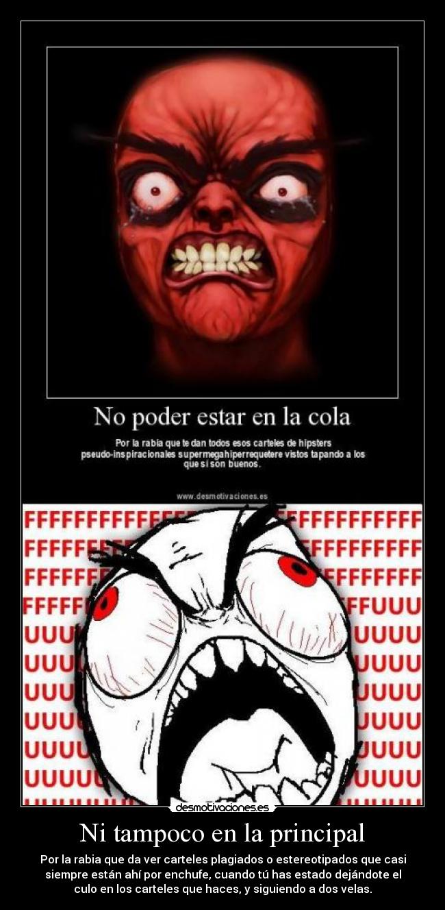 Ni tampoco en la principal -