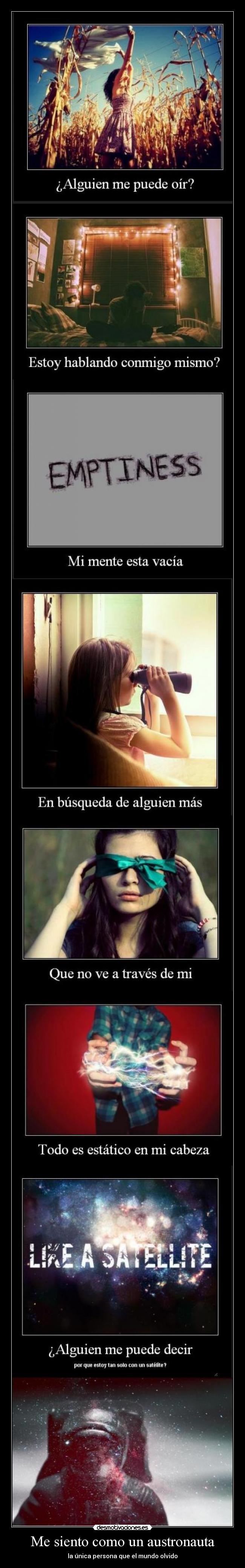 Me siento como un austronauta - 