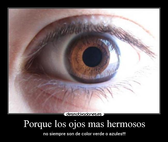 Porque los ojos mas hermosos -