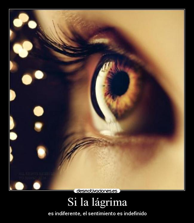 Si la lágrima - 
