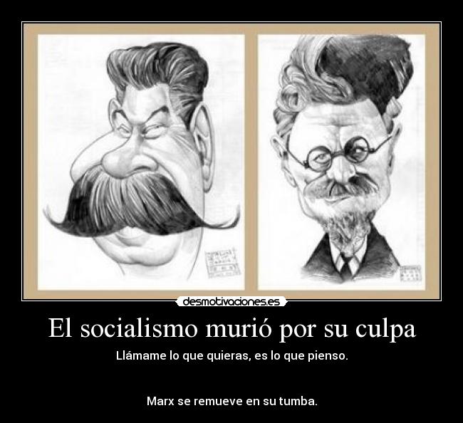 El socialismo murió por su culpa - 