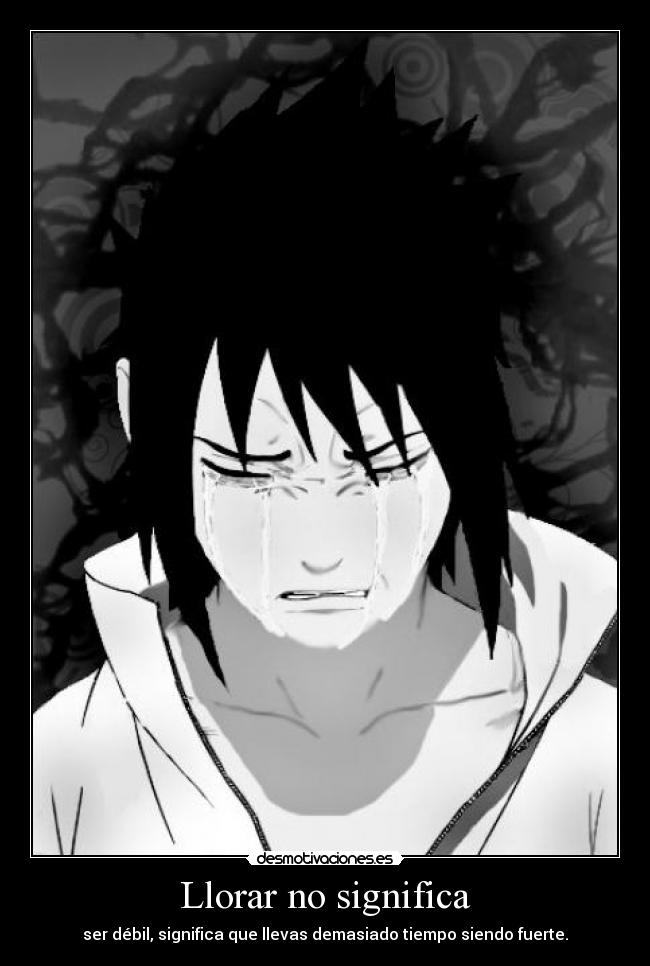 Llorar no significa -