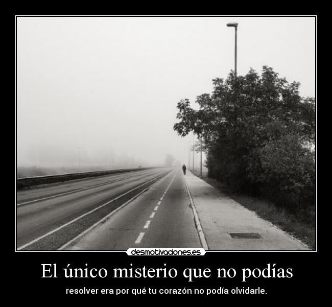 El único misterio que no podías -