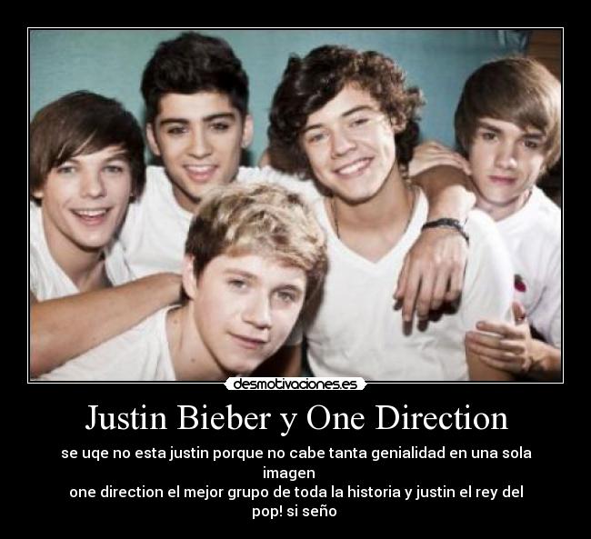 Justin Bieber y One Direction -