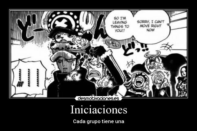 Iniciaciones - Cada grupo tiene una