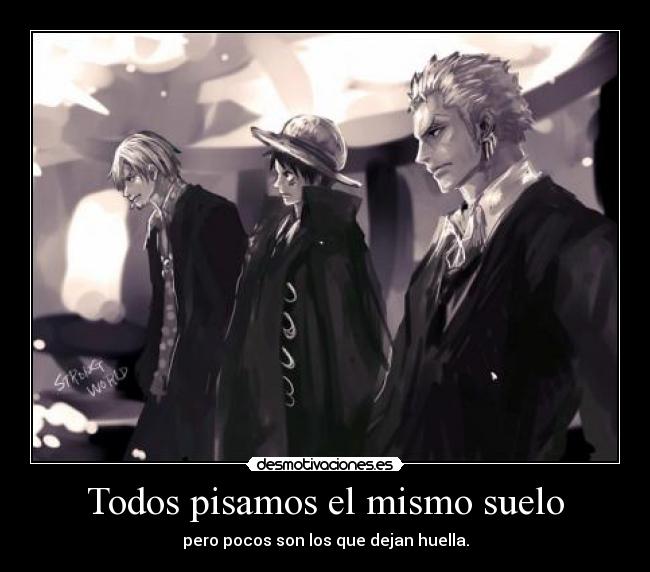 carteles one piece zoro luffy sanji harukaze desmotivaciones