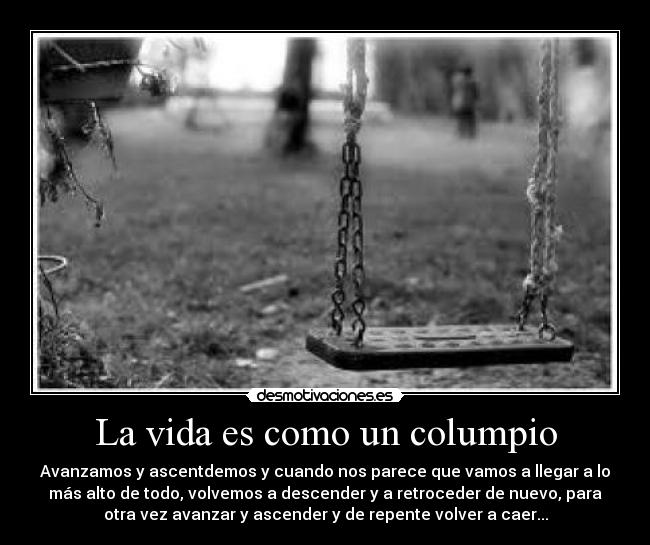 carteles vida columpio desmotivaciones