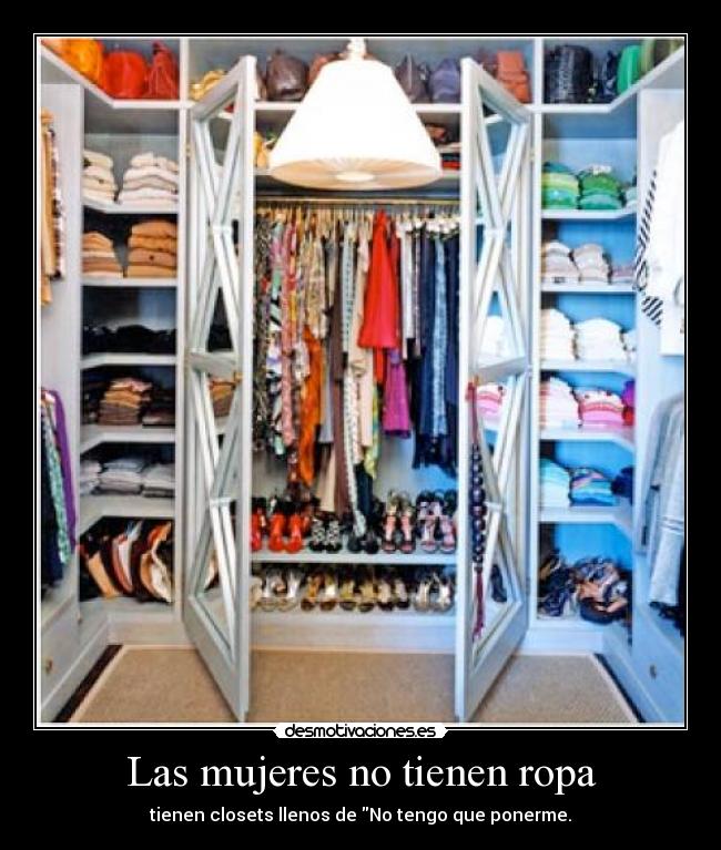 Las mujeres no tienen ropa -