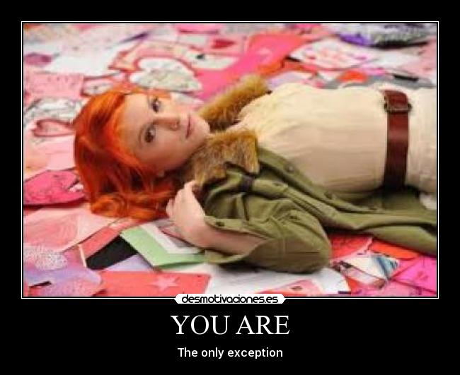 YOU ARE -